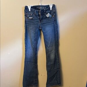 American Eagle Outfitters Dark Blue Boot Cut Jeans